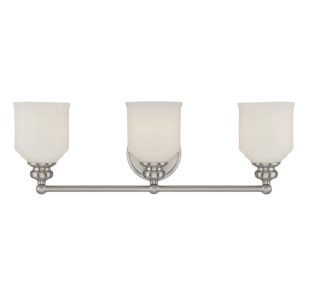 Savoy House Melrose 8-6836-3-SN Bath Vanity Light 24 in. wide - Satin Nickel