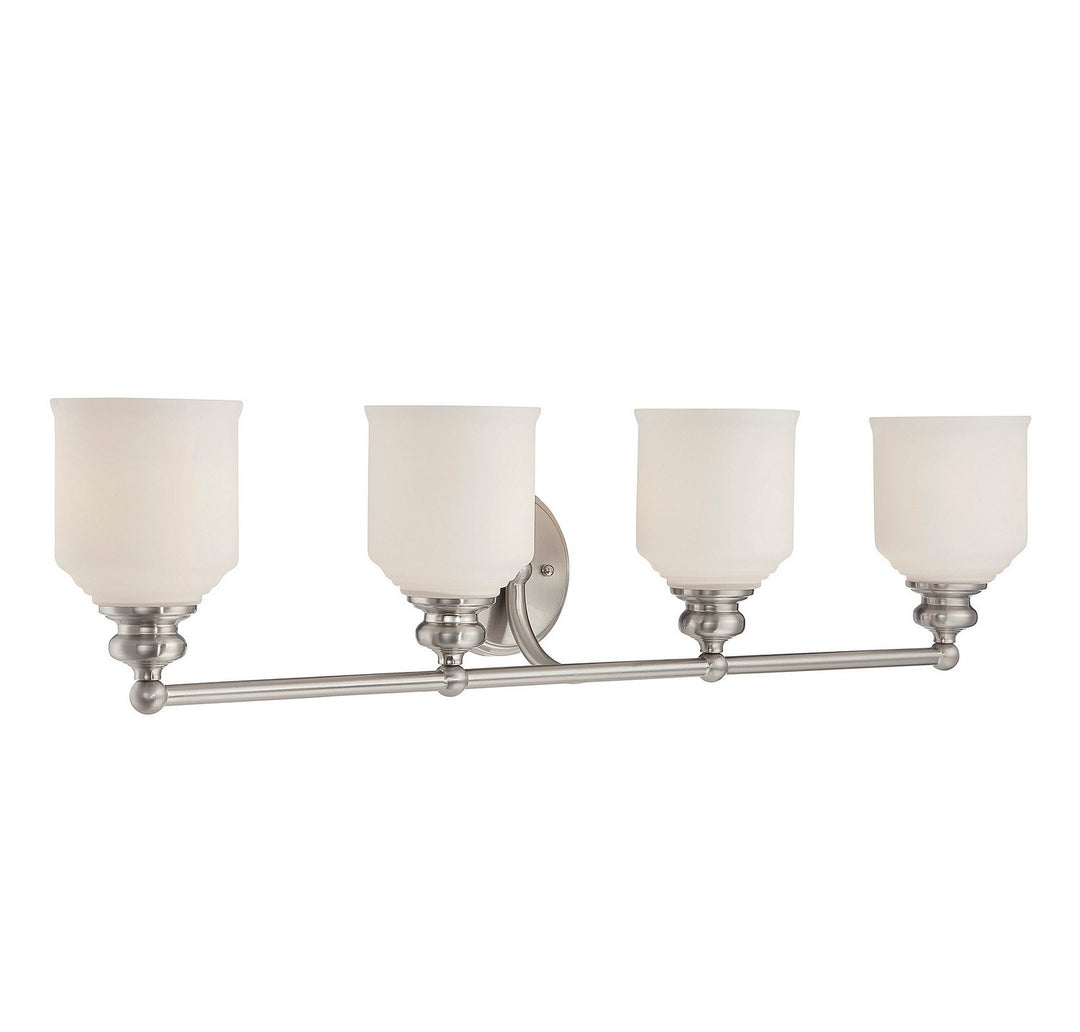 Savoy House Melrose 8-6836-4-SN Bath Vanity Light 34 in. wide - Satin Nickel