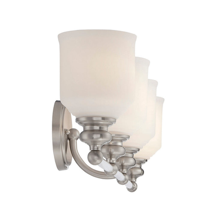 Savoy House Melrose 8-6836-4-SN Bath Vanity Light 34 in. wide - Satin Nickel