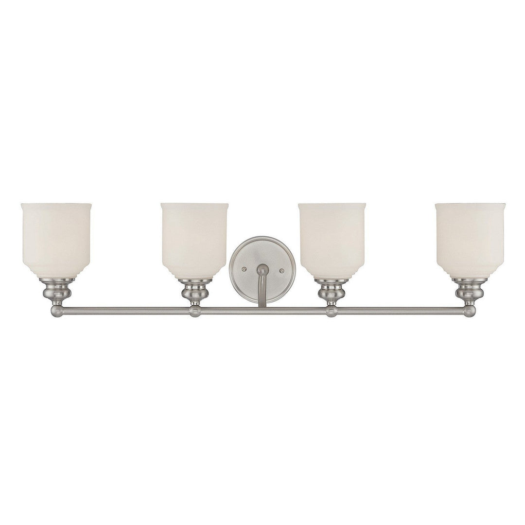 Savoy House Melrose 8-6836-4-SN Bath Vanity Light 34 in. wide - Satin Nickel