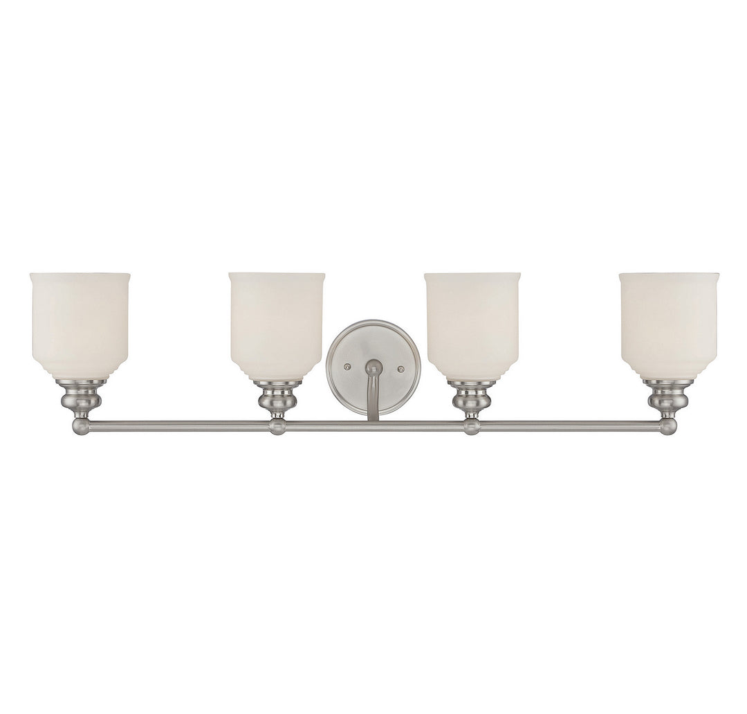 Savoy House Melrose 8-6836-4-SN Bath Vanity Light 34 in. wide - Satin Nickel