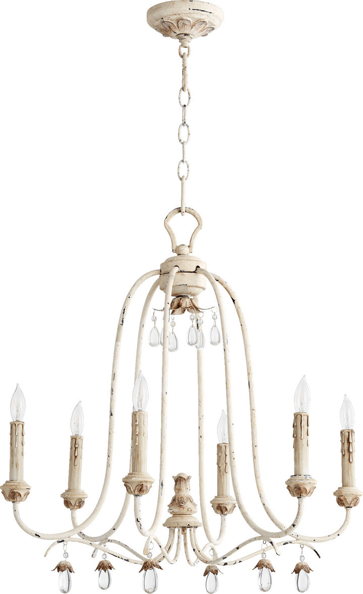 Quorum Venice 6144-6-70 Chandelier Light - Persian White