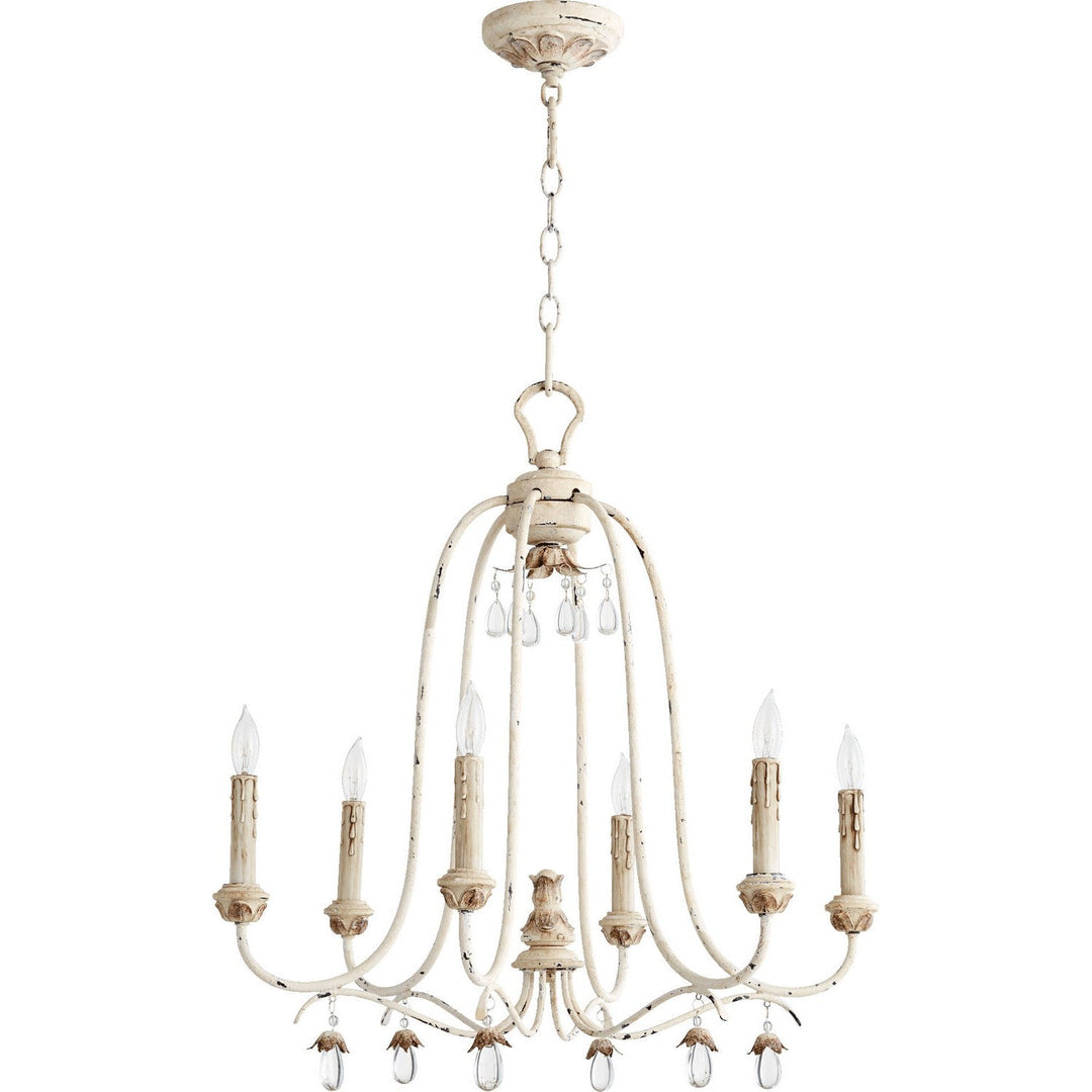Quorum Venice 6144-6-70 Chandelier Light - Persian White