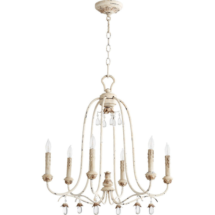 Quorum Venice 6144-6-70 Chandelier Light - Persian White