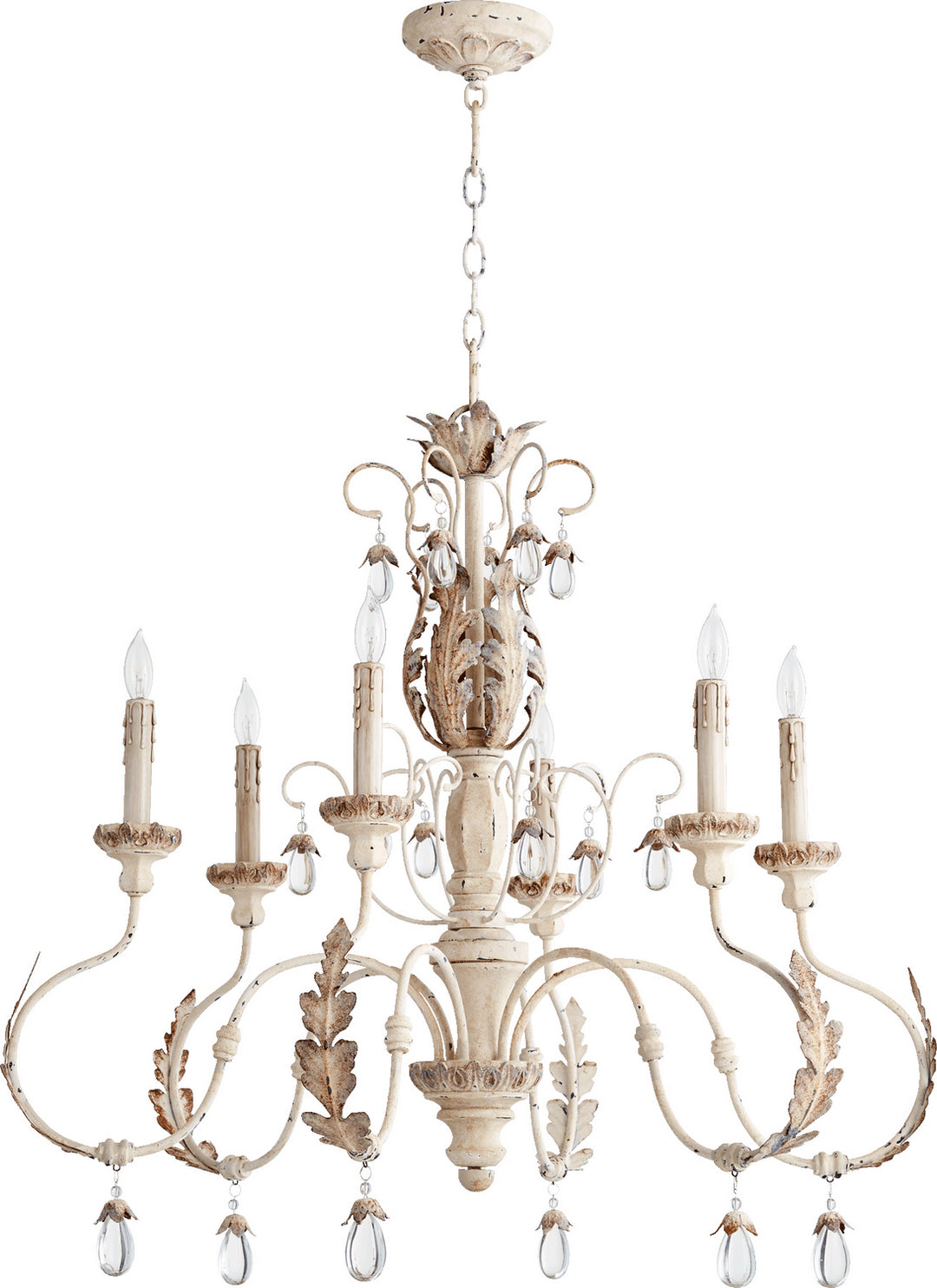 Quorum Venice 6444-6-70 Chandelier Light - Persian White