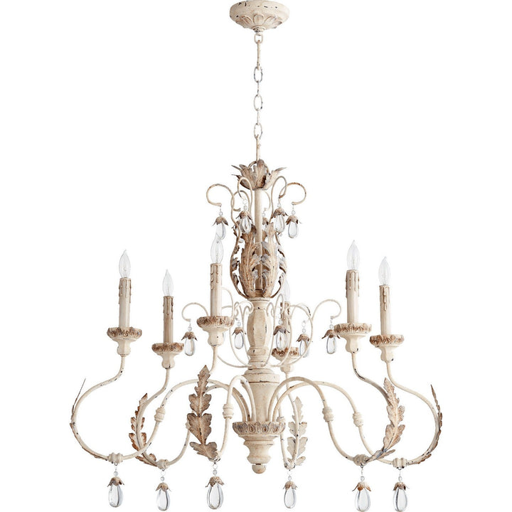 Quorum Venice 6444-6-70 Chandelier Light - Persian White