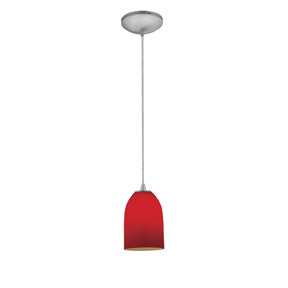 Access Champagne 28012-1C-BS/RED Pendant Light - Brushed Steel