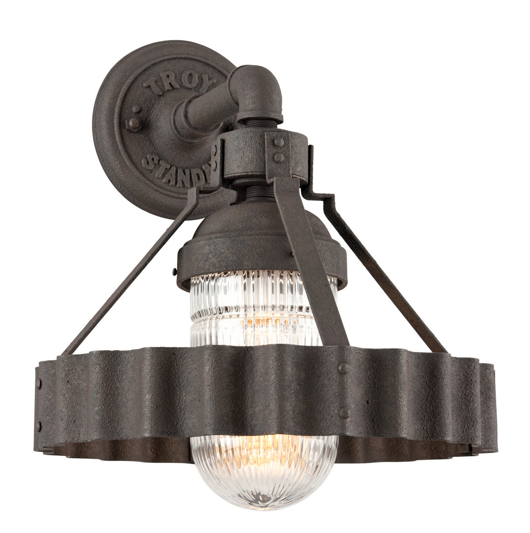 Troy Canary Wharf B4242 Wall Sconce Light - Burnt Sienna