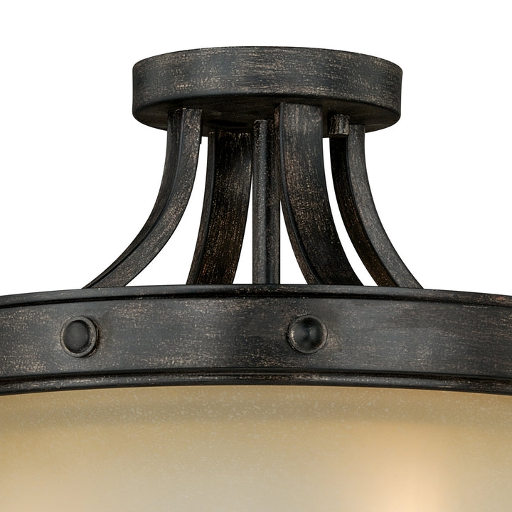 Vaxcel Halifax C0077 Ceiling Light - Black Walnut