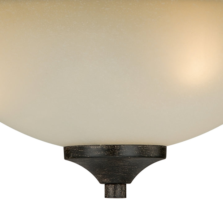 Vaxcel Halifax C0077 Ceiling Light - Black Walnut