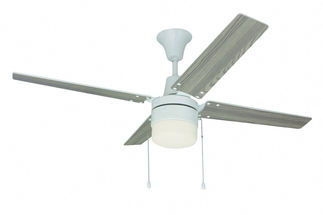 Craftmade Connery CON48W4C1 Ceiling Fan 48 - White, White/White Wash/