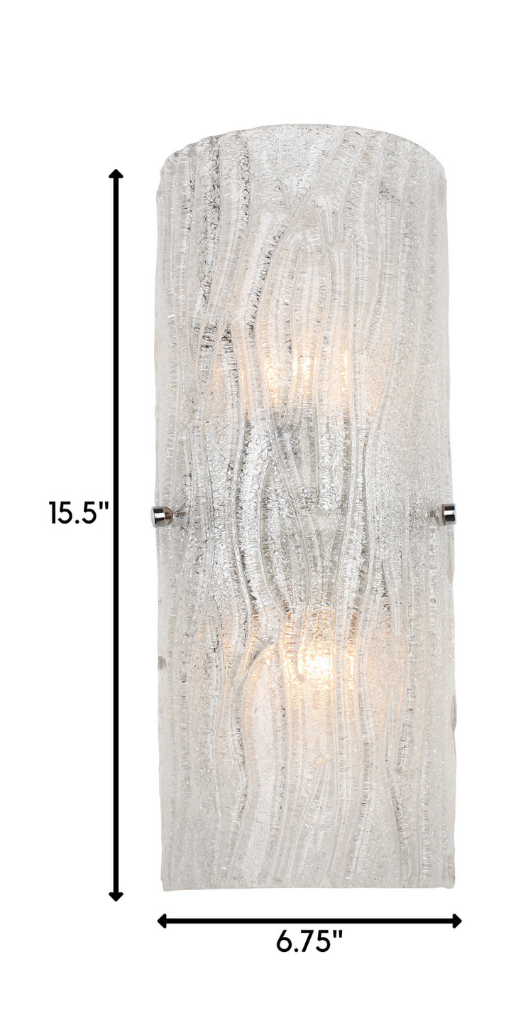 Varaluz Brilliance AC1102 Wall Sconce Light - Chrome