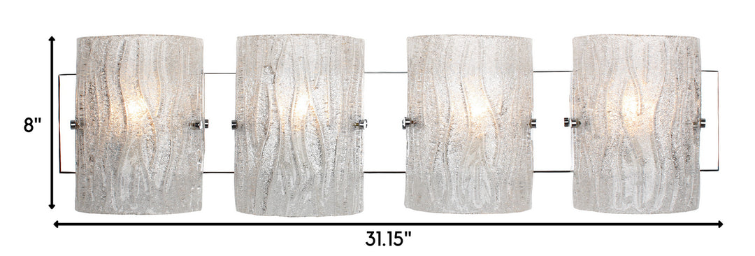 Varaluz Brilliance AC1104 Bath Vanity Light 32 in. wide - Chrome