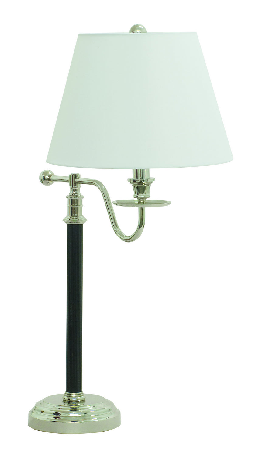 House Of Troy Lighting B551-BPN  Bennington Lamp Black With Polished Nickel