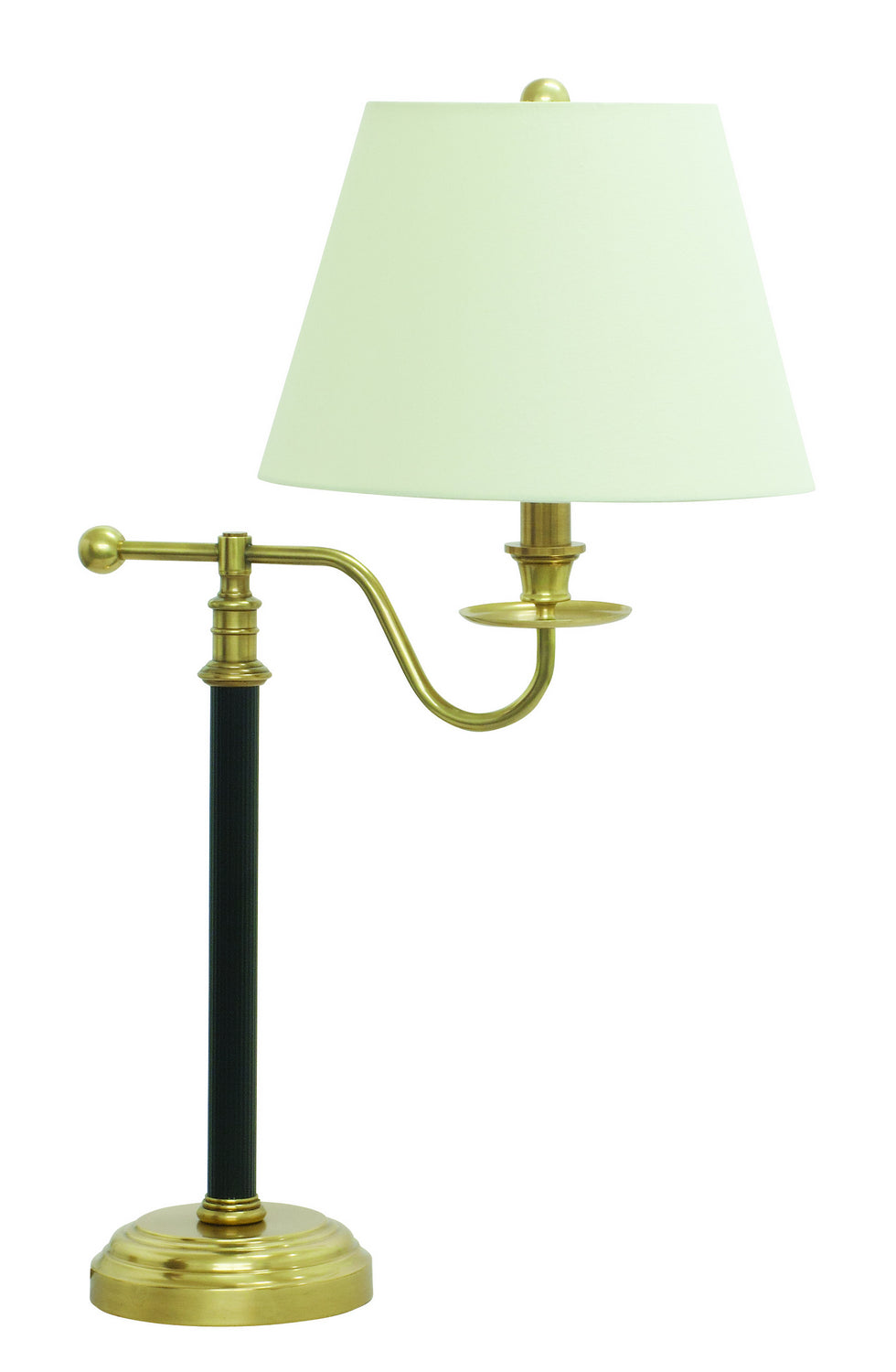 House Of Troy Lighting B551-BWB  Bennington Lamp Black With Weathered Brass