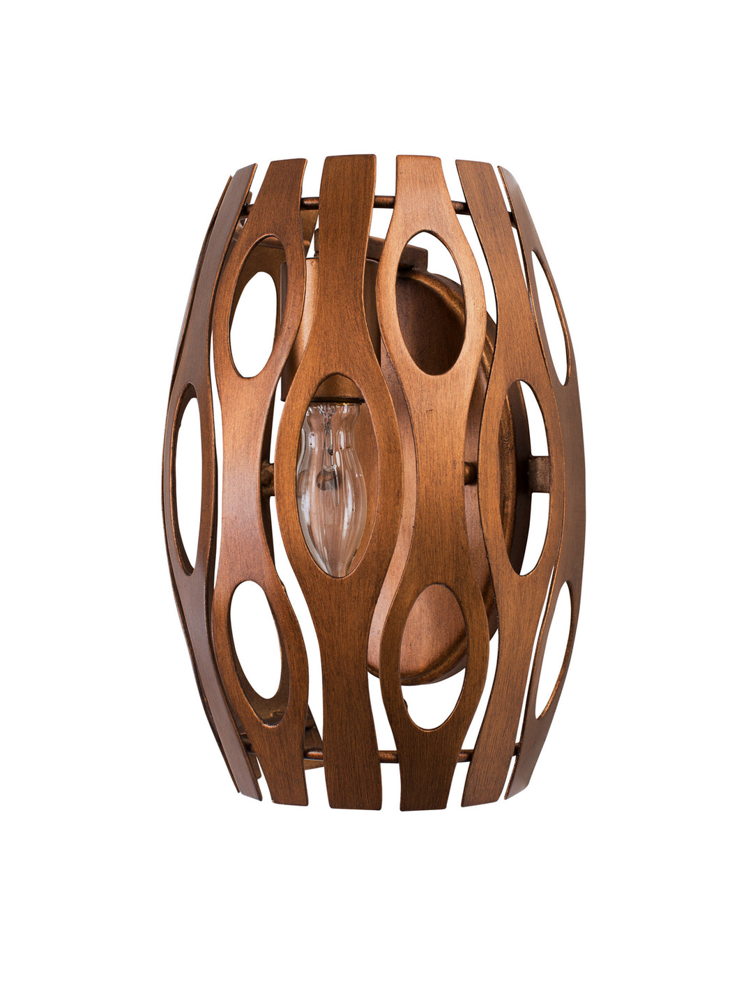 Varaluz Masquerade 149W01HO Wall Sconce Light - Hammered Ore