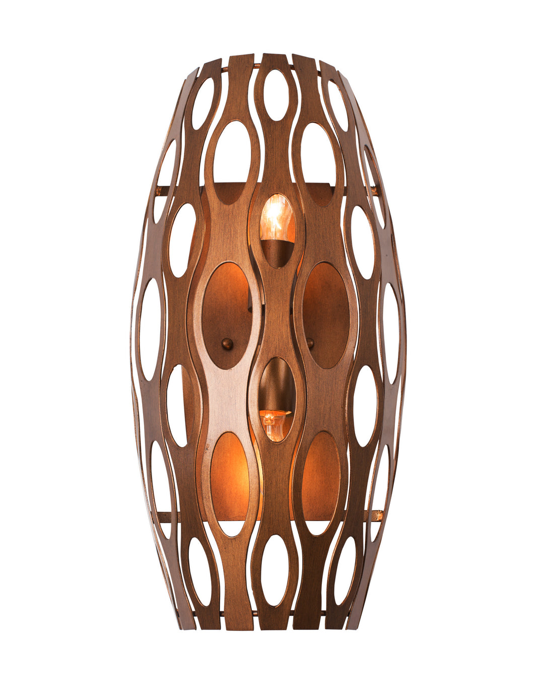 Varaluz Masquerade 149W02HO Wall Sconce Light - Hammered Ore