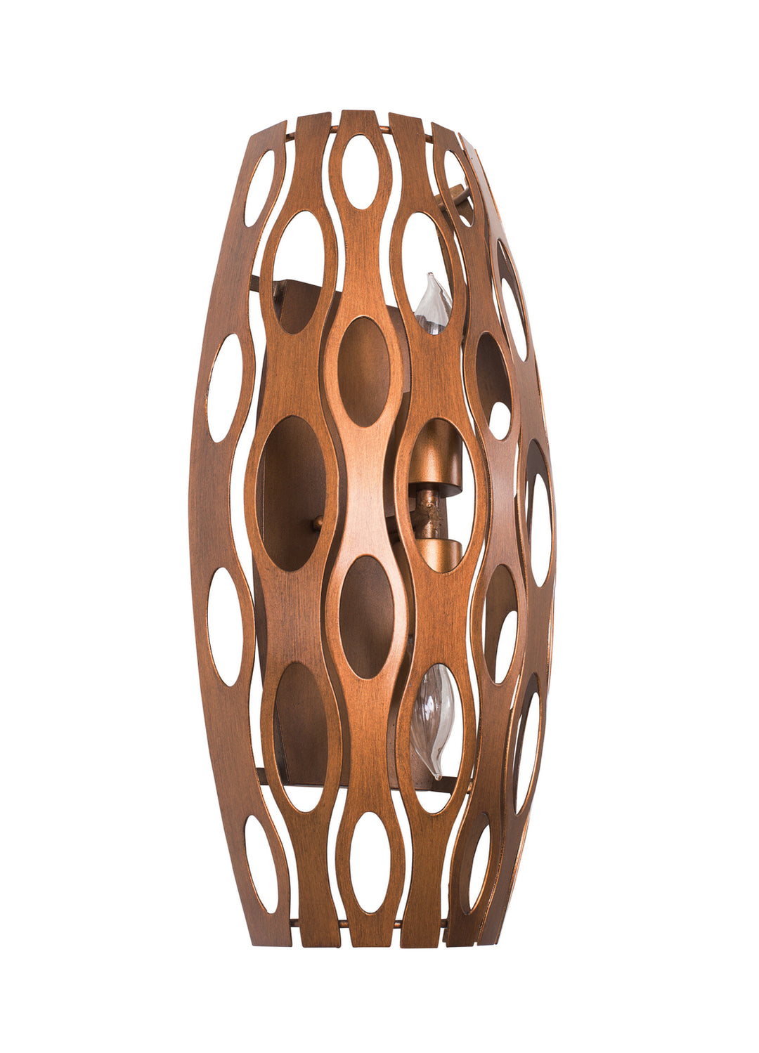Varaluz Masquerade 149W02HO Wall Sconce Light - Hammered Ore