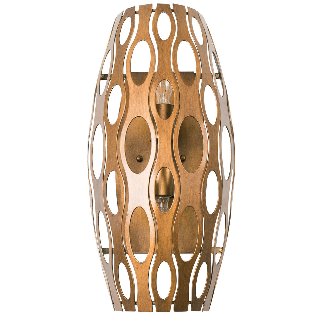 Varaluz Masquerade 149W02HO Wall Sconce Light - Hammered Ore