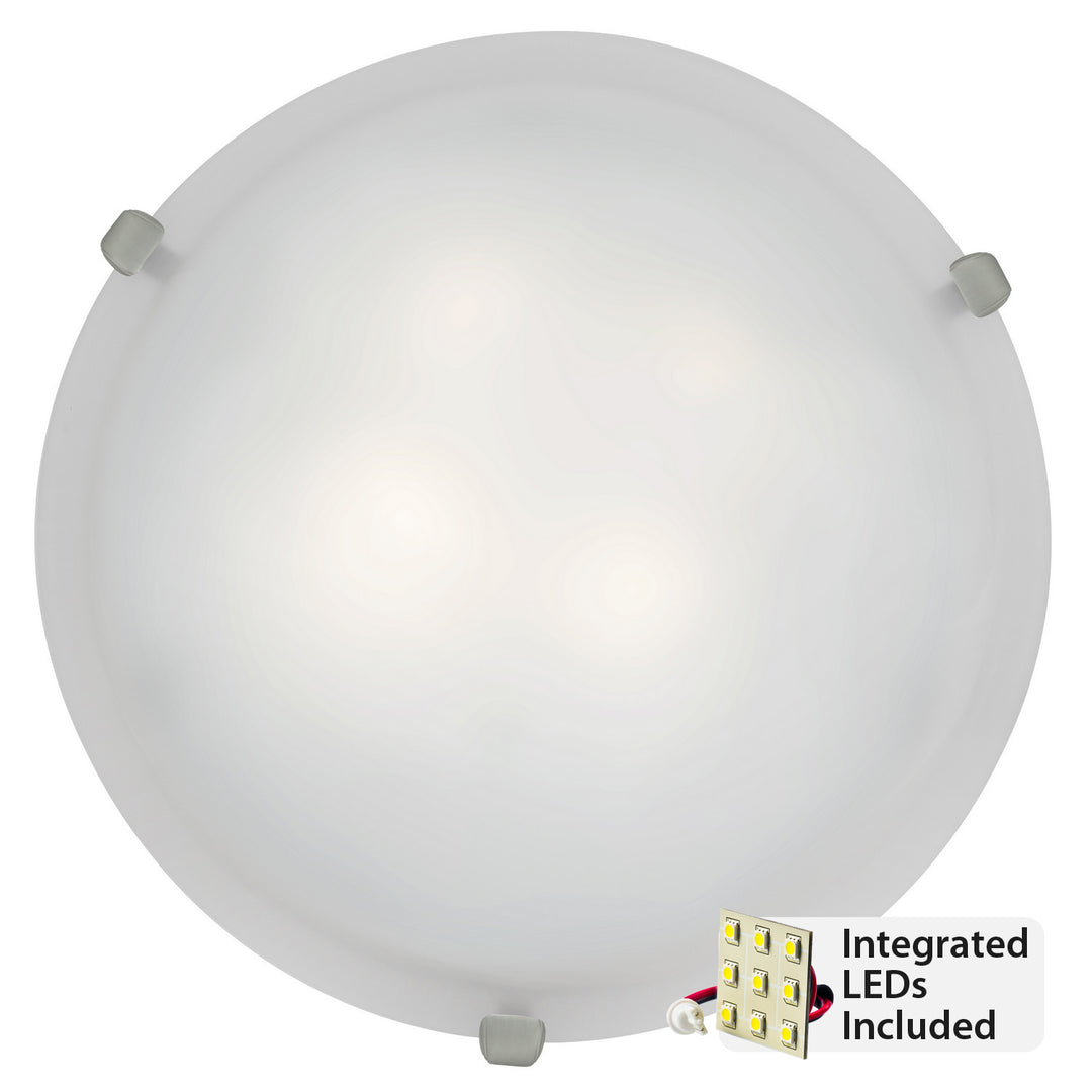 Access Mona 23020LEDD-BS/WH Ceiling Light - Brushed Steel