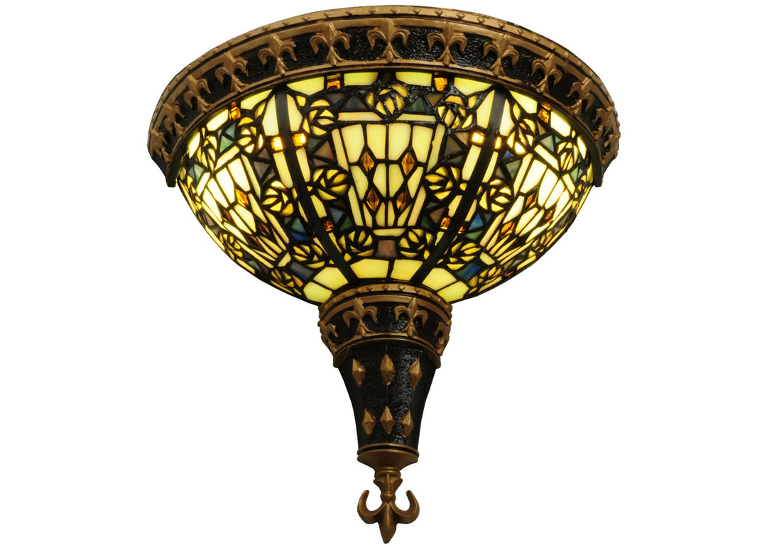 Meyda Tiffany Fleur-De-Lis 141367 Wall Light - Timeless Bronze