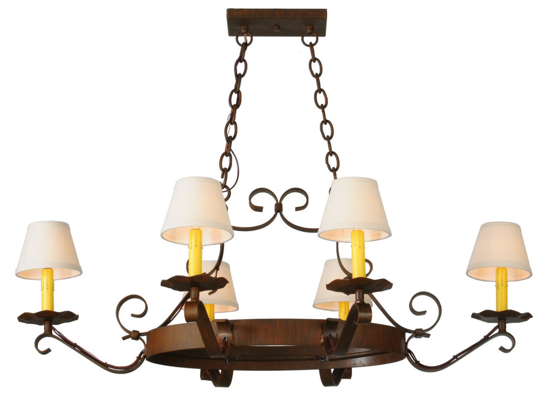 Meyda Tiffany Handforged 141763 Chandelier Light - Antique Brass