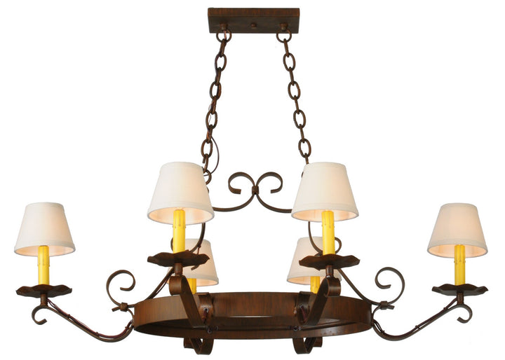 Meyda Tiffany Handforged 141763 Chandelier Light - Antique Brass