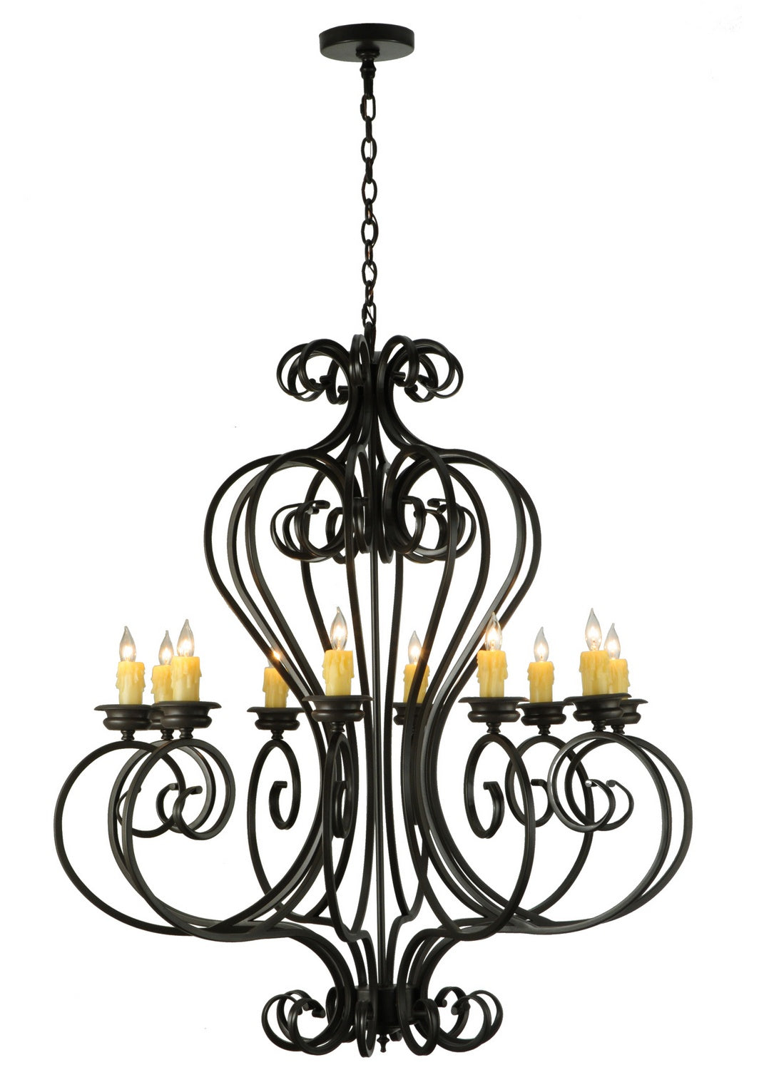 Meyda Tiffany Fernando 141833 Chandelier Light - Mahogany Bronze