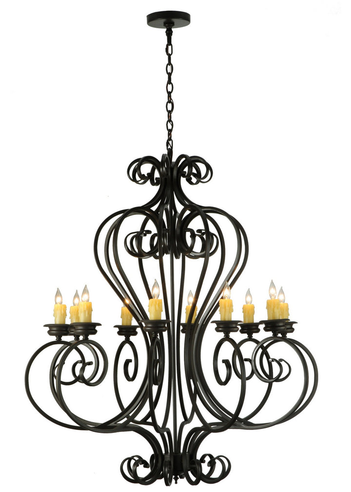 Meyda Tiffany Fernando 141833 Chandelier Light - Mahogany Bronze