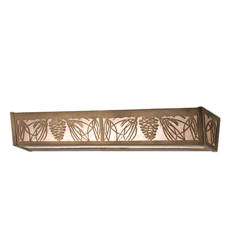 Meyda Tiffany Mountain Pine 14184 Bath Vanity Light 30 in. wide - Antique Copper