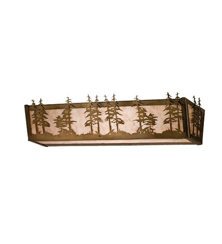 Meyda Tiffany Tall Pines 14200 Bath Vanity Light 24 in. wide - Antique Copper