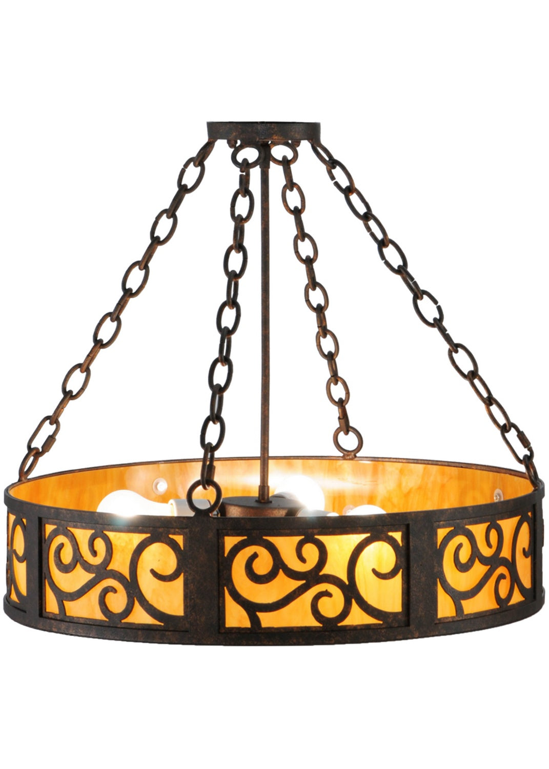 Meyda Tiffany Dean 142197 Pendant Light - Rust, Custom