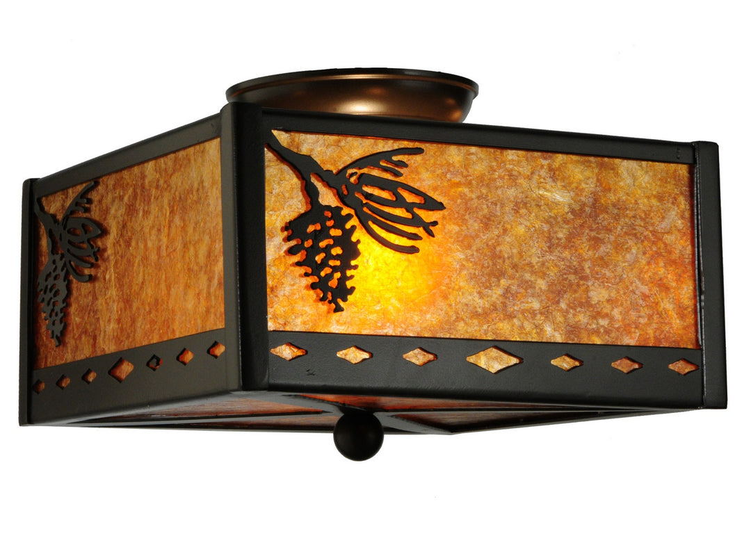 Meyda Tiffany Balsam Pine 142265 Ceiling Light - Timeless Bronze