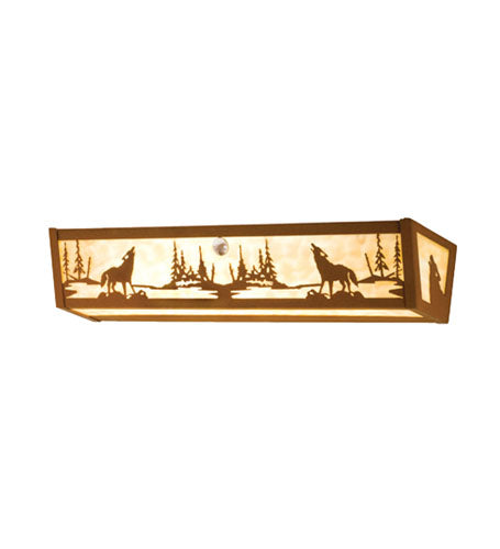 Meyda Tiffany Wolf On The Loose 14266 Bath Vanity Light 24 in. wide - Earth