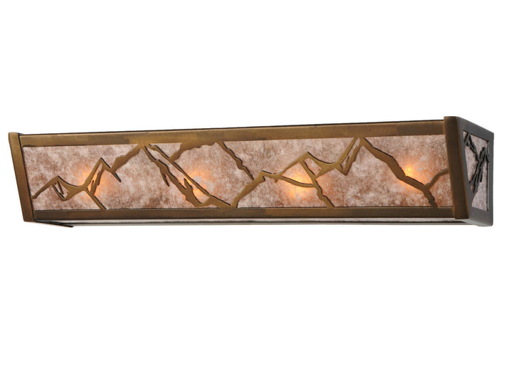 Meyda Tiffany Mountains 142744 Bath Vanity Light 6 in. wide - Antique Copper