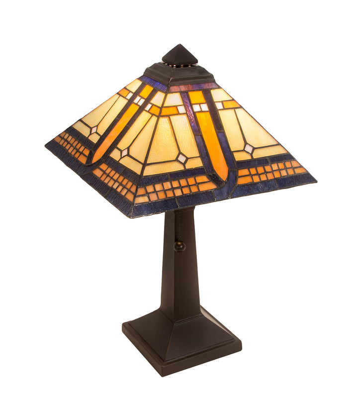 Meyda Tiffany Lighting 142879 Sierra Prairie Mission One Light Accent Lamp Lamp Bronze / Dark