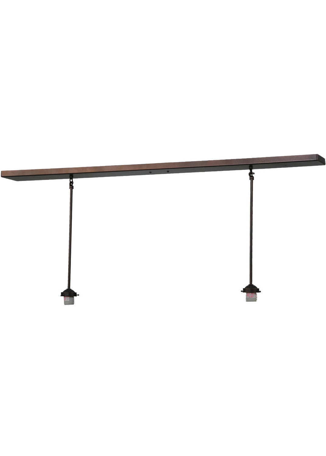 Meyda Tiffany Lighting 142923 Shirley Two Light Pendant Set Utility Light Bronze / Dark