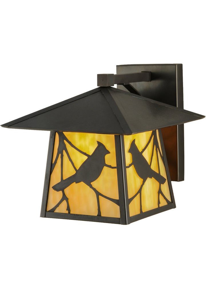 Meyda Tiffany Lighting 143329 Stillwater One Light Wall Sconce Outdoor Bronze / Dark