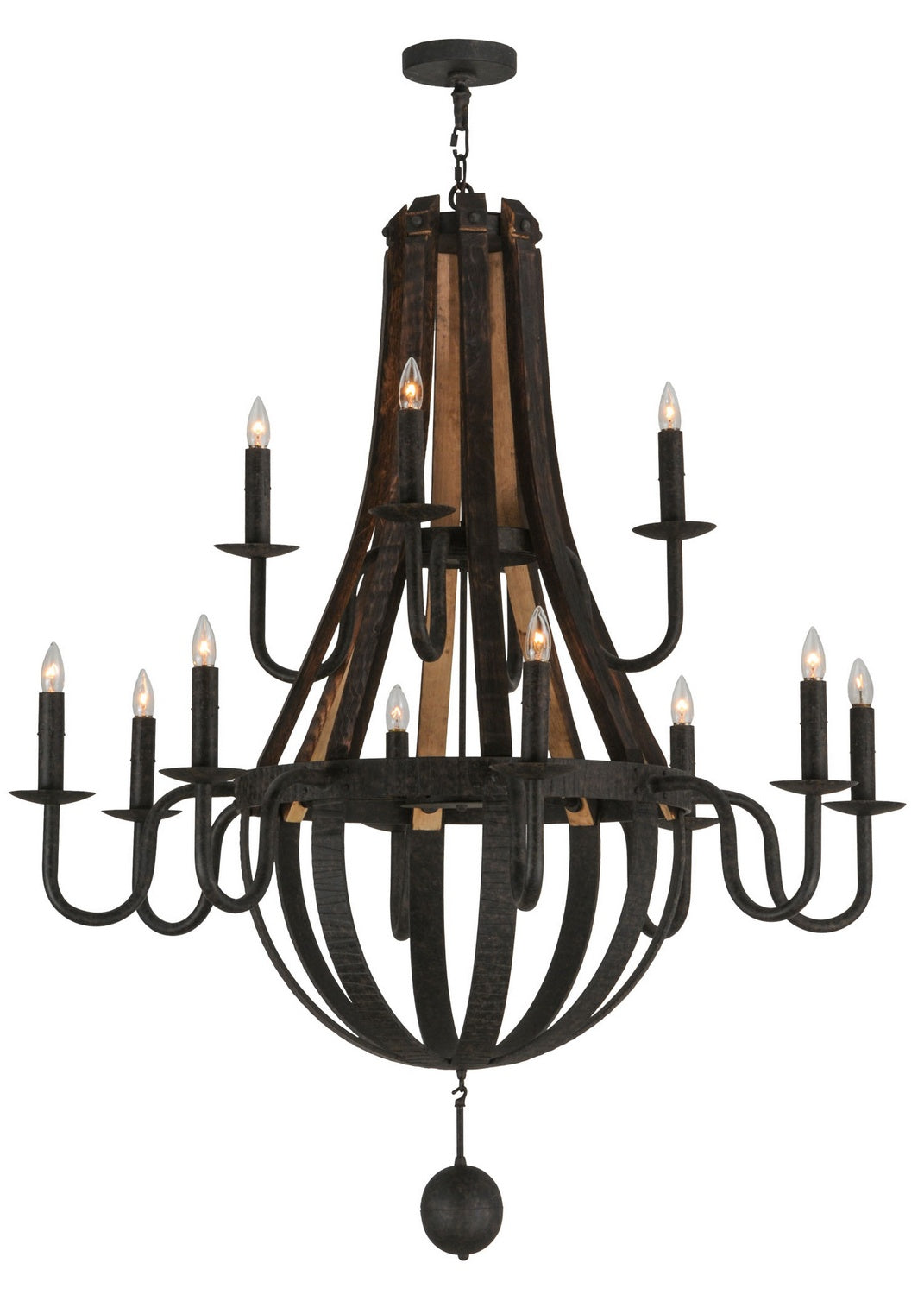 Meyda Tiffany Barrel Stave 143858 Chandelier Light - Custom