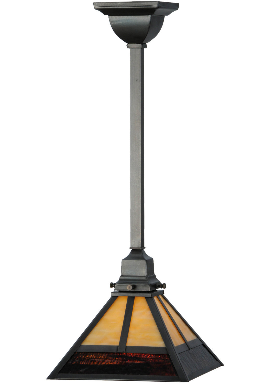 Meyda Tiffany T" Mission" 144132 Pendant Light - Craftsman Brown