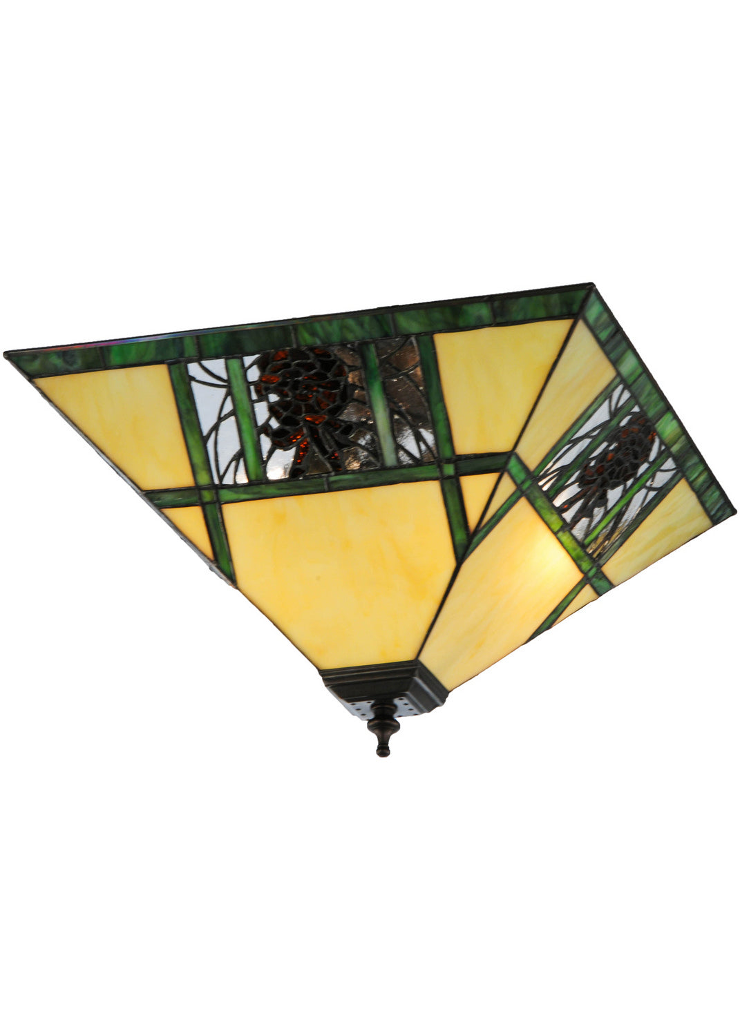 Meyda Tiffany Pinecone Ridge 144217 Ceiling Light - Mahogany Bronze