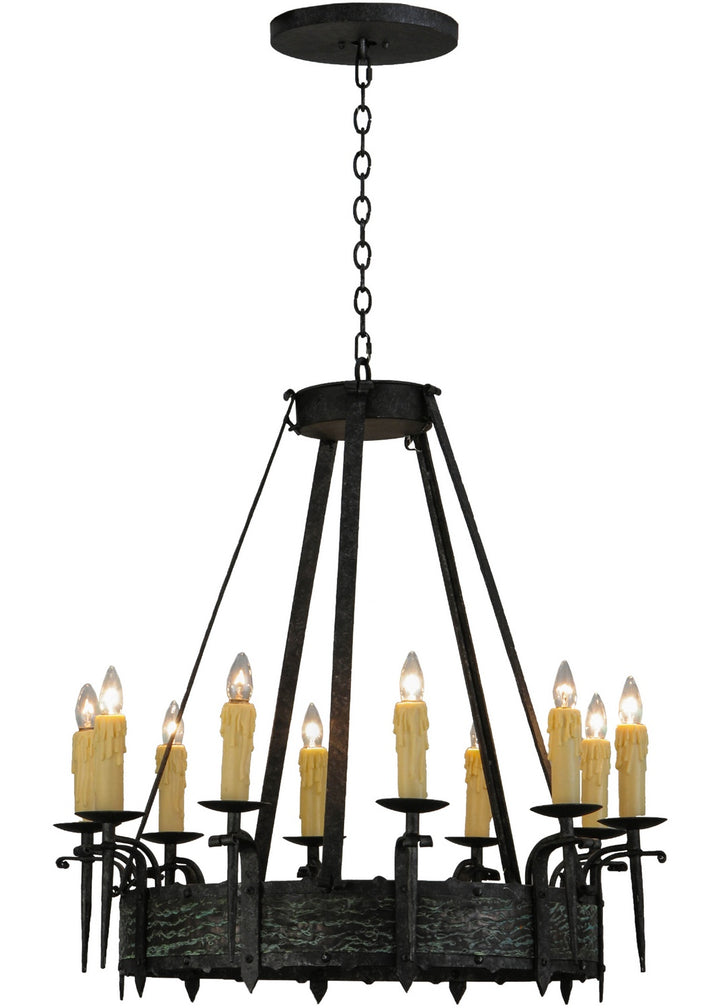 Meyda Tiffany Costello 144262 Chandelier Light - Verdigris