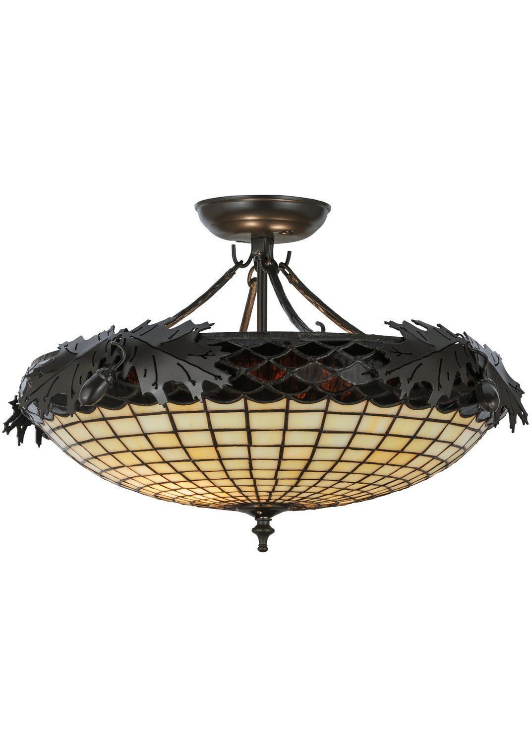 Meyda Tiffany Greenbriar Oak 144378 Ceiling Light - Timeless Bronze
