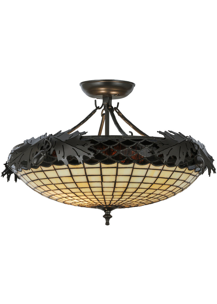Meyda Tiffany Greenbriar Oak 144378 Ceiling Light - Timeless Bronze