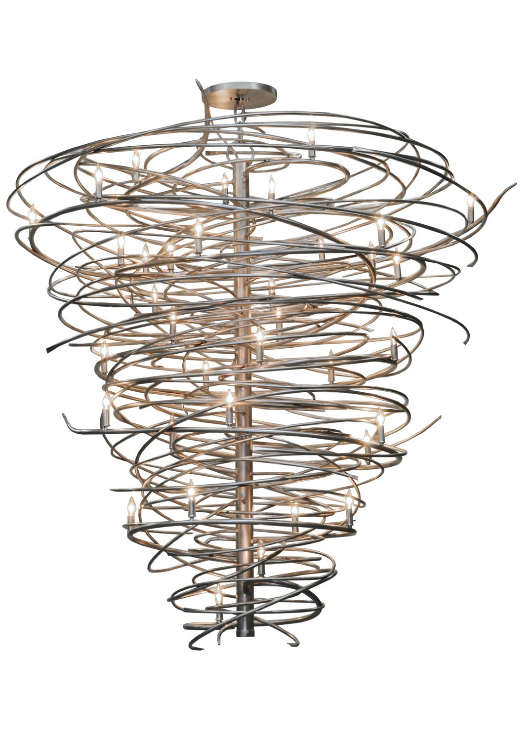 Meyda Tiffany Cyclone 144813 Chandelier Light - Pewter