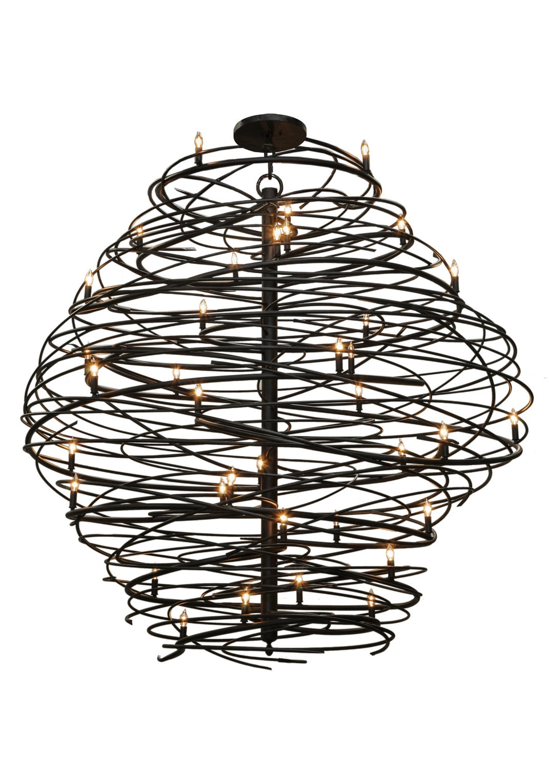 Meyda Tiffany Cyclone 145021 Chandelier Light - Black