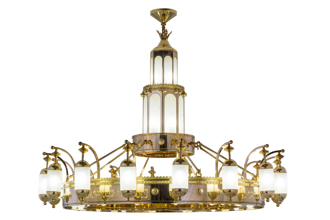 Meyda Tiffany Mosque 145201 Chandelier Light - Polished Brass