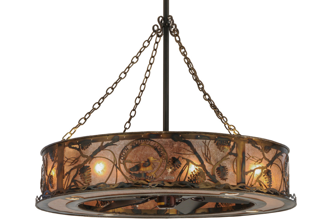 Meyda Tiffany Whispering Pines 147376 Ceiling Fan - Burnished Copper