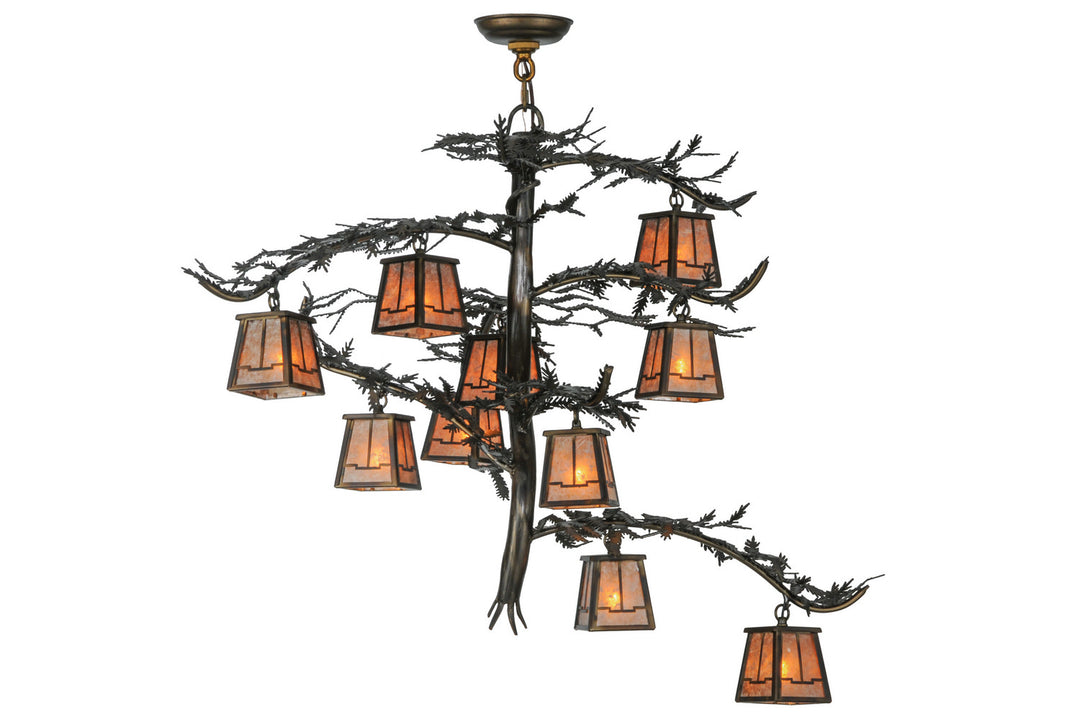 Meyda Tiffany Pine Branch 147381 Chandelier Light - Antique Copper,Burnished Copper