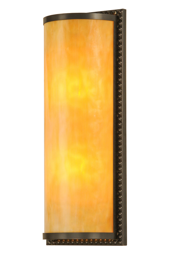 Meyda Tiffany Cilindro 147740 Wall Light - Craftsman Brown